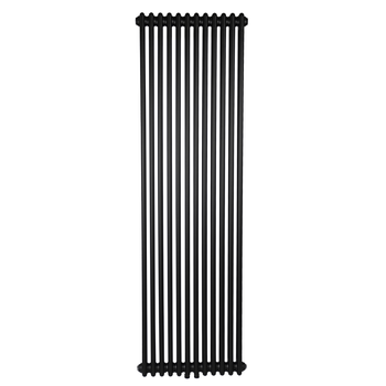 Дизайнерский радиатор Warm Well Column 2 1800×560 вертикальный, черный матовый