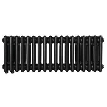 Дизайнерский радиатор Warm Well Column 3 300х830 горизонтальный, черный матовый