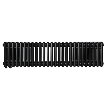 Дизайнерский радиатор Warm Well Column 3 300х1190 горизонтальный, черный матовый