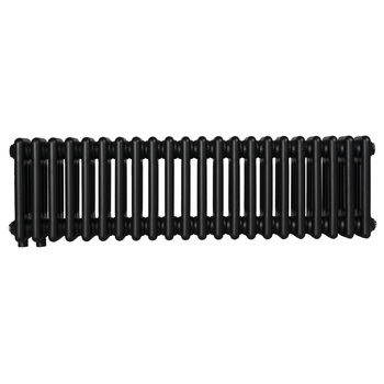 Дизайнерский радиатор Warm Well Column 3 300х1010 горизонтальный, черный матовый