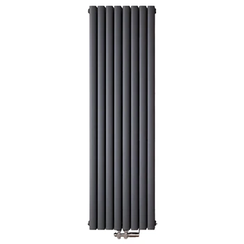 Дизайнерский радиатор Rastas Aurora 2 1800x480 вертикальный, антрацит матовый
