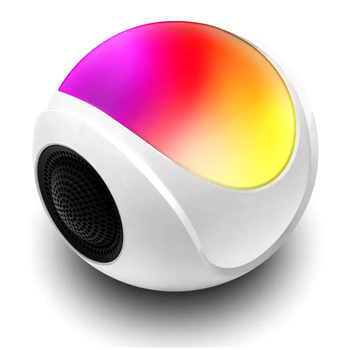 Ночник RGB LIGHT с Bluetooth колонкой и FM SD для дома 1 шт белый LS-837