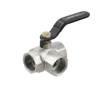 Трехходовой Кульовий кран Raftec 3/4″ ВВВ латунь (TDRH02)