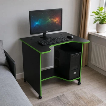 Стол компьютерный игровой MINI XG 08, 80×65×75 см, ЛДСП 16 мм, полка под системный блок