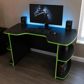 Стол для работы, учебы и игры XGamer X1 Черный 150×90×75 см ЛДСП SWISSPAN 16 мм нагрузка до 200 кг