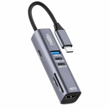 USB-хаб YOKI Pocket Pro 7in1 YK-HPP3CACH1 Gray