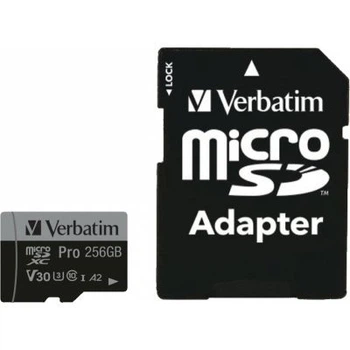 Карта памяти Verbatim 256gb microSDXC class 10 uhs-iii pro (47045)