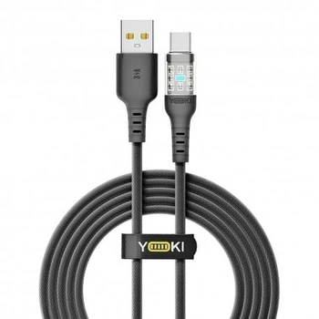 Кабель YOKI CYBER YK-CY23 USB to Type-C 3A (2m) Black