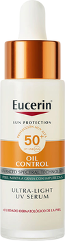 Солнцезащитная сыворотка для лица Eucerin Sun Protection Oil Control с матирующим эффектом SPF 50+ 30 мл (4005800376542)