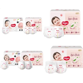 Подгузники-трусики Huggies Platinum Little Peach, размер XL (12-17 кг), 64 шт, дышащие