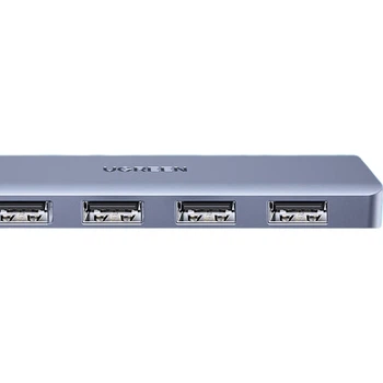 USB-концентратор UGREEN 3.0, высокоскоростной 4-портовый разветвитель-адаптер для ноутбука, многопортовый адаптер-удлинитель.