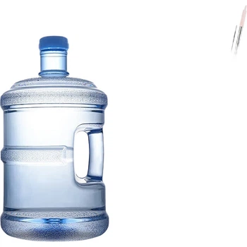 Ведро для чистой воды BJ Pure Water, ведро для воды из пищевого поликарбоната, ведро для минеральной воды, диспенсер для питьевой воды, уличное ведро, большая емкость, синее, 11,3 л + щетка для чистки ведра