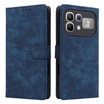 Чехол - книга Velvet Leather Case для Infinix Note 60 / 60 Pro с магнитным креплением blue