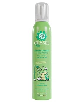 Дитяча крем-пінка для купання 3 в 1 з ароматом яблука та груші O'LYSEE Whipped Shower Foam Apple & Pear, 250 мл