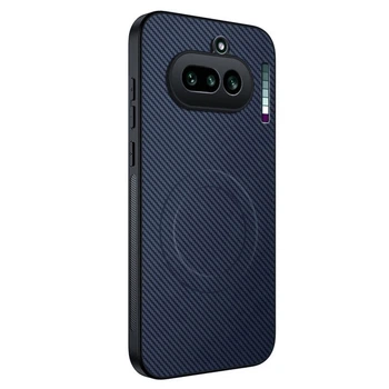 Чехол Carbon Shield with Ring для Nothing Phone (4a) с поддержкой беспроводной зарядки blue