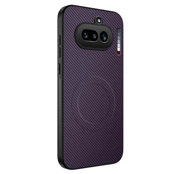 Чехол Carbon Shield with Ring для Nothing Phone (4a) с поддержкой беспроводной зарядки purple