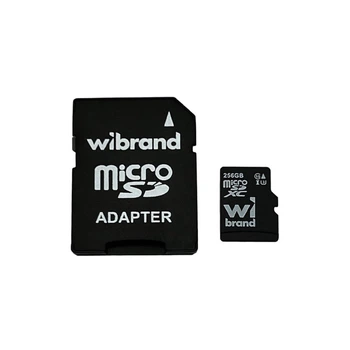 Карта памяти microSDXC (UHS-1 U3) Wibrand 256Gb class 10 (adapter SD)