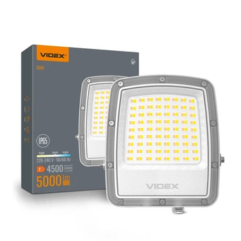LED прожектор VIDEX F5 50W 3000-5000-6500K 230V White VL-F5-030CW 29254