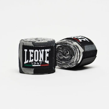 Боксерські бинти Leone AB705 сірі Mimetic 3,5 м (AB705_Grey_350)