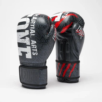 Боксерські рукавиці Leone GN004 Primal Instinct чорні 14 унцій (GN004_Black_14oz)