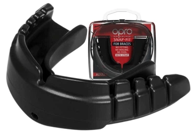 Капа OPRO Snap-Fit Braces для брекетів доросла чорна (SN_Braces_Black)