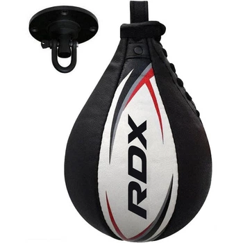 Пневмогруша боксерская RDX 2Y Boxing Speed Ball Leather Multi бело-красная (2SBL-S2WR)