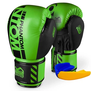 Боксерські рукавиці Phantom APEX Neon Green зелені 14 унцій (PHBG2883-14)