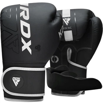 Боксерские перчатки RDX F6 Kara Matte White 8 унций (капа в комплекте)