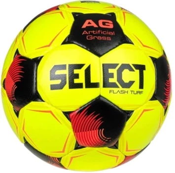 Футбольный мяч Select Flash Turf FIFA V26 желто-красный, размер 5, полиуретан с гранулированной поверхностью, 32 панели, латексная камера, для натурального и искусственного покрытия(OB_2778C3BCB2FA)