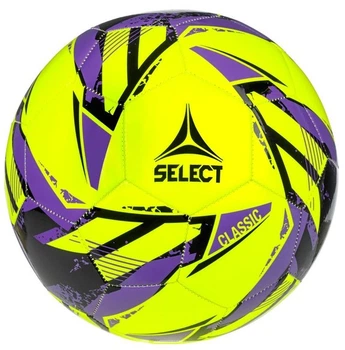 Мяч футбольный Select Classic V26 желто-фиолетовый, размер 4, термополиуретан, 32 панели, машинная сшивка, бутиловая камера(OB_5895552E9882)