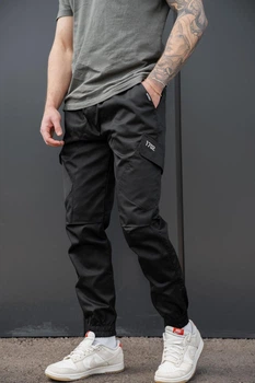 Чоловічі Трикотажні Штани Карго Without Bayraktar27 4XL Black
