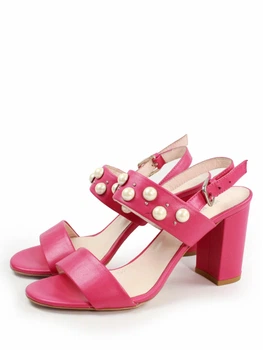 Женские яркие кожаные босоножки It-girl 44854-pink 36р-23,5см Фуксия (2000000204505)