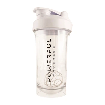 Шейкер Powerful Progress Shaker With Metal Ball 500 мл Белый
