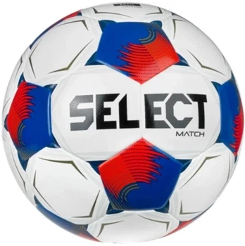Футбольний м'яч Select FB Match FIFA V26 біло-червоний, розмір 5, 32 панелі, подвійне з'єднання, поліуретан, латексна камера(OB_504D67AD59AC)