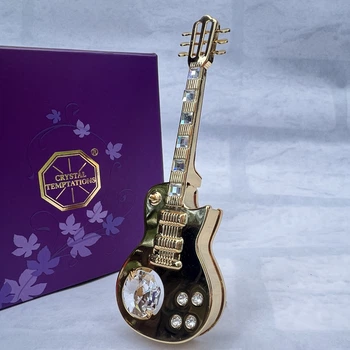 Фигурка с камнями Swarovski Электрогитара 11 см 160379