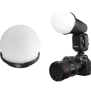 Комплект аксессуаров JINBEI: переходное кольцо для вспышки HD-2MAX/PRO/HD-1, световой шар HD-2 Soft Light Ball [Подходит для HD-2MAX/HD].