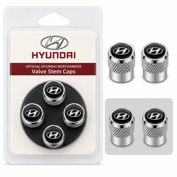 Защитные металлические колпачки на ниппель Hyundai Motor хенде нипель хюндай хром