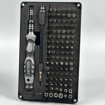 Отвертка JAKEMY JM-8176 106в1 с набором магнитных бит в кейсе