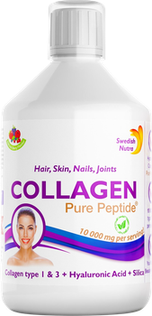 Колаген для шкіри та суглобів Swedish Nutra Collagen Bovine 10 000 рідина 500 ml Полуниця (7350122360449)