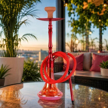 Кальян Yahya Nozzle Red высотой 57 см на 1 персону
