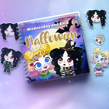 Альбом на липучках «Avatar World: Wednesday and Enid, Halloween», 21x21 см