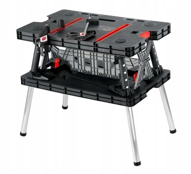 Складаний стіл-верстак Keter Folding Work Table Pro з 2 струбцинами 85×55×75,5 см