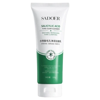 Пінка для очищення обличчя з екстрактом саліцилової кислоти Sadoer Salicylic Acid Pore Clear Cleanser, 100 мл