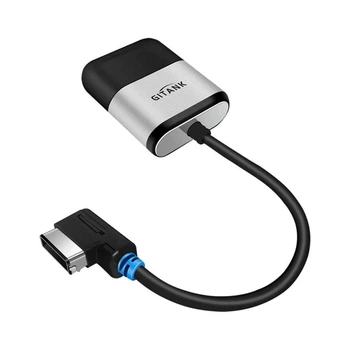 Bluetooth 5.0 адаптер GITANK Airdual-300A для авто потоковой передачи музыки машины Adapter Audi MMI 3G / AMI Music Interface/Audio Symphony CarPlay (BTA001)