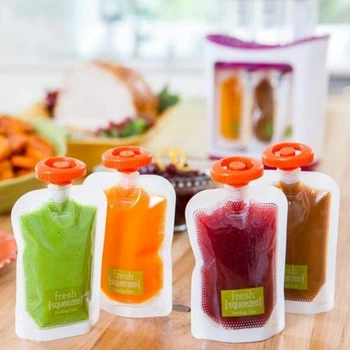 10 одноразовых дой-пак пакетов для станции расфасовки детского питания Squeeze Station