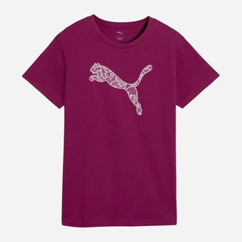 Детская футболка для девочки Puma Graphic 63733141 110-116 см Fuchsia Glow (4070033288672)