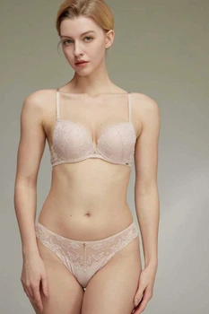 Комплект белья: бюстгальтер push-up и трусики 9458 Balaloum пудра 75B/M