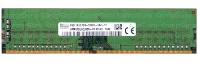 Оперативная память для ПК SK hynix 8GB DDR4 2666MHz UDIMM 2Rx8 Ref (HMA81GU6CJR8N-VK)