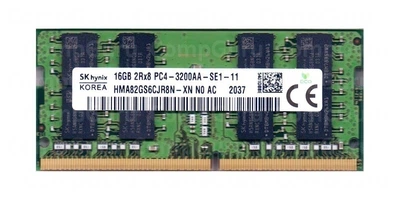 Оперативна пам'ять для ноутбука SK hynix 16GB DDR4 3200MHz SO-DIMM 2Rx8 (HMA82GS6CJR8N-XN) код CG-445452524