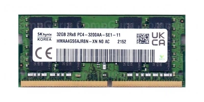 Оперативна пам'ять для ноутбука SK hynix 32GB DDR4 3200MHz SO-DIMM 2Rx8 (HMAA4GS6AJR8N-XN) код CG-373258173